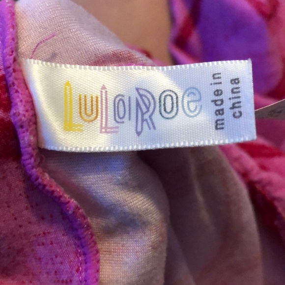 Lularoe Girls Heart Leggings - Picture 2 of 2